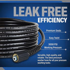 Essential Washer Brass Pressure Washer Gun and Hose Kit | M22 Adaptors | 18" Extension Wand | Nozzle Guard