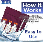 FRIO Cooling Wallet - Insulin Cooler for 45+ Hours of Stress Free On The Go - Red - Small