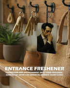 Funny Bathroom Cologne Air Freshener 4 Pcs, Classical Vintage Humor Portrait Painting Hanging Air Freshener for Cars Bathroom Dorm Books Decor, Retro Accessories Gifts for Women Girls Men