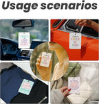 Trendy Pink Cute Christian Car Air Freshener 4 Pcs - Cute Girly Religious Hanging Air Freshener 4 Pcs for Cars Closet Drawer Books, Preppy Christian Car Accessories Mirror Decor for Women Girls 045