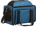 FUKUMARU Expandable Cat Carrier, 18x11x11 Soft Cat Travel Carrier, Ventilate Airline Approved Dog Carrier, Durable Small Dog Carrier with Anti-Scratch Mesh, Escape-Proof Pet Carrier for Cat, Blue