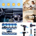 Airpollo® Car Vacuum Portable Cordless Handheld Cleaner Aspiradora para Carro, 4 in 1 with LED Screen V2 Portable 29000 Pa Suction Air Blower, Rechargeable High Power for Home, Long Lasting Battery