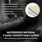 AOMSAZTO Front Car Seat Covers for Jeep Gladiator JT 2020 2021 2022 2023 2024 2025 2026 Custom Fit Car Seat Cover - Front Row Only Faux Leather (Black)