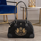 Juicy Couture Give Me Treats Pet Carrier - Stylish Black Travel Bag for Small Dogs and Cats