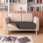 gogobunny 100% Double Sided Waterproof Dog Blanket Soft Pet Bed Cover Reversible Protect Furniture Couch Sofa Car for Puppy Large Dog Cat (Dark Coffee/Light Coffee, 32x53 Inch (Pack of 1))