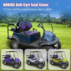 NOKINS Golf Cart Diamond Seat Covers Kit, Fit for Club Car Precedent OEM Standard Front Seat Cushion, Golf Cart Vinyl Seat Cover, No Nails Required