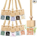 30 Pcs Appreciation Gifts Bulk Empty Car Diffuser Air Freshener Hanging Ornament Glass Essential Oil Diffuser Inspirational Gift for Teacher Employee Staff Nurse