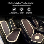 Cute Car Seat Covers Full Set, Universal Fit for Most Cars SUV Pick-up Truck Sedan, Fit for Tesla, Car Accessories for Women Interior, Automotive Vehicle Auto Interior Décor (Full Set)