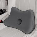 Benazcap Lumbar Support Pillow for Car, Lower Back Support Pillow for Sciatica & Back Pain Relief, 2 in 1 Memory Foam Seat Cushion for Office Chair, Car Seat -Gray