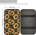 Dreaweet Sunflower Car Center Console Cover Cute Car Accessories for Women Soft Comfortable Car Armrest Cover Pad Center Console Cover Replacement