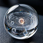 Petraero Solar Levitating Car Ornament & Air Freshener – Dual-Ring Auto-Rotating Aromatherapy Diffuser, Light-Sensing LED, Cool Dashboard Decor for Car/Truck/Desk (black)