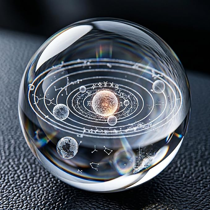 Petraero Solar Levitating Car Ornament & Air Freshener – Dual-Ring Auto-Rotating Aromatherapy Diffuser, Light-Sensing LED, Cool Dashboard Decor for Car/Truck/Desk (black)