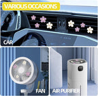 NBTEPEM 6 PCS Daisy Flower Air Vent Clip Car Decoration Accessories Air Conditioning Outlet Clip Car Air Freshener Clip Charm Car Interior Decor(3 cm, 3.3 cm, White, Purple)