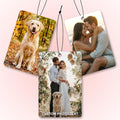 Custom Air Fresheners with Picture - Personalized Funny Air Freshener Hanging for Car,Double Sided Print,Long Lasting Fragrance,Photo Gifts for Man Boyfriend Husband Him Dad Woman(Rectangle)