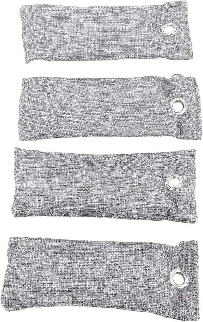 BRRNOO Activated Charcoal Bags, Bamboo Charcoal Air Purifying Odor Absorber for Shoe Car Home, with Reusable Deodorizer