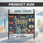 Generic New Year Car Ceiling Cargo Net Pocket Hanging Storage Bag with Zipper 31.69"x24.02" Double-Layer Mesh Car Roof Storage Organizer Long Road Trip Truck SUV Travel Camping New Year Decor