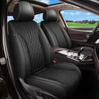 Car Seat Covers Front Seats for Honda CR-V CRV 2015-2025 2026, Breathable Cooling Ice Silk Leather Car Seat Covers, 2 Seats Vehicle Seat Protector Seat Cushion Auto Accessories (Black)