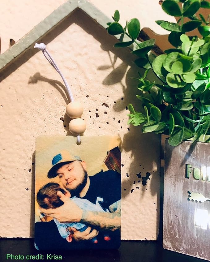 Beaded Custom Car Air Fresheners Real Photos | Double Sided | Gifts Under 10