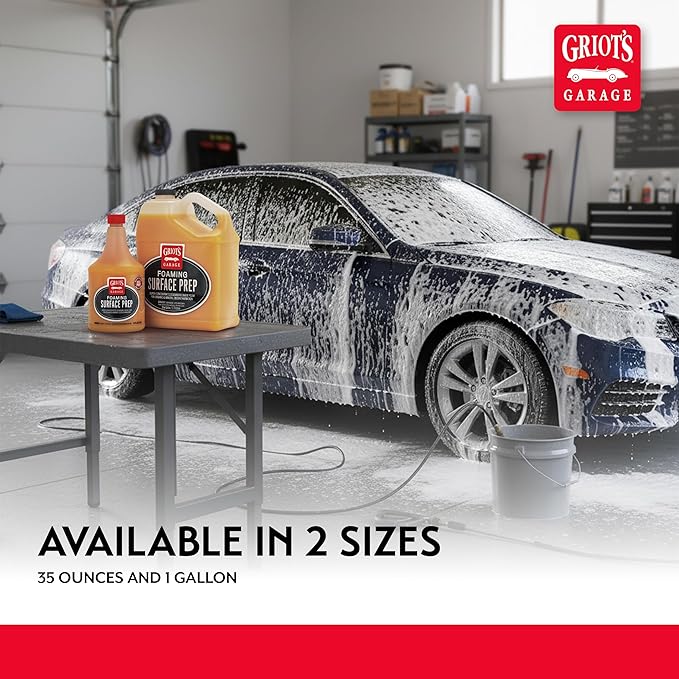 Griot's Garage BOSS Foaming Surface Prep For Foam Cannon, Car Wash Soap Shampoo for Cleaning Motorcycles, RVs, Trucks and More, One Gallon