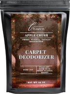 Lapew Apple Crush Carpet Deodorizer Powder - Pet Safe Freshener for Vacuuming | Scented Odor Eliminator for Home | 36 oz
