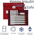 FRIO Cooling Wallet - Insulin Cooler for 45+ Hours of Stress Free On The Go - Red - XL