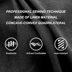 Linen Car Seat Covers Front Seat Covers Breathable Cloth Fabric Car Seat Protector - Universal Fit for Cars, Vans, SUVs, Trucks - 2 Units - Black