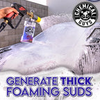 Chemical Guys Extreme Bodywash & Wax Foaming Car Wash Soap, (Works with Foam Cannons/Guns or Bucket Washes) For Trucks, Motorcycles, RVs & More, 32 fl oz, Grape Scent