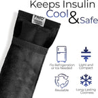 FRIO Cooling Wallet - Insulin Cooler for 45+ Hours of Stress Free On The Go - Black - Individual