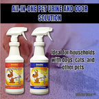 Mister Max Anti Icky Poo Enzyme Cleaner Spray Combo - Pet Urine Odor Remover & Tough Stain Remover with P-Bath (Urine Pre-Treat Conditioner)