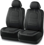 Road Comforts Car Seat Cover, Front Leather Car Seat Covers, Automotive Low Back Sport Car Seat Covers, Airbag Compatible, Universal Fit for Most Cars, SUVs, Trucks and Vans