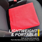 Back Seat Cover for Car Trucks Van SUV,Waterproof Rear Bench Towel Seat Covers for Dogs and Kids,Automotive Backseat Protector (Red)