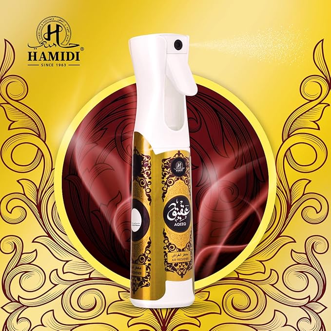 Air Freshener Spray by Hamidi 320 ml - 10.8 oz Assorted Fragrance Aromatic Fragrance For Home Pack of 2