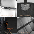 F-color SUV Cargo Liner for Dogs - Waterproof Pet Cargo Liner, Comfort Dog Cargo Cover with Bumper Flap Protector, Scrachproof for Large SUVs Sedans Trunks Vans, Black