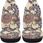 Car Seat Covers Set Front Seats Only 2 Pack Universal Fit Most Truck SUV Vans Auto Accessories Interior Cushion Protector(Floral 2)