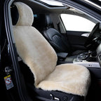 Natural Fur Sheepskin Universal car seat Covers for seat Cushion Auto Accessories, (Khaki Camel, Universal Fit)