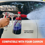 Bear Force High Pressure Washer Gun 3000 PSI Max, Color Painted Power Washer Short Gun M22-ID14mm with 1/4” Quick Connector & 5 Spray Nozzles, Car Wash, Car Cleaning, Car Care Detailing