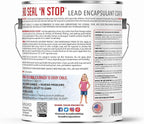 Lead Seal 'n Stop Lead Encapsulant Coating, Stops and Encapsulates Interior and Exterior Lead Based Paints, Long Term Protection for Your Entire Family, 1 Gallon