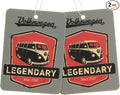BRISA VW Collection Volkswagen Air Freshener, Room Freshener, Deodorizer for Cars T1 Bus Campervan Motif (Cherry/Gray/Set of 2)