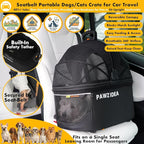 PAWZIDEA Double Pet Stroller with 2 Detachable Carrier, Lightweight Portable Travel Crate & Car Seat Combo & TSA-Approved Expandable Carrier, Foldable Jogger Stroller for 2–4 Cats or Small/Medium Dogs