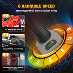 Cordless Buffer Polisher Kit for Dewalt 20V Battery (No Battery), 6-Inch Orbital Car Polisher Variable Speed 1800—5500 RPM, 17PCS Polishing Accessories, for Car Polishing/Waxing (Tool Only)