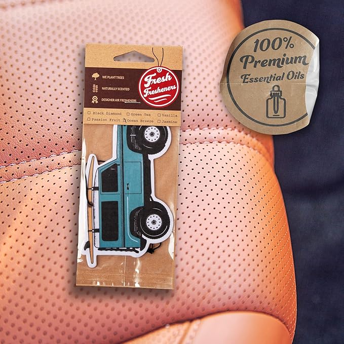 Defender and Bronco like design Car Air Freshener 6 Pack Scented With Premium Oils (6 Pack)