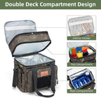HSHRISH Xlarge Expandable Tactical Lunch Box for Adults, Durable Insulated Lunch Bag with Lots of Storage Space, for Men Work Office Outdoor Picnic Trips Camping,22 L, Black-Camo