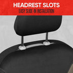 Motor Trend SpillGuard 2 Beige Seat Covers for Cars & Seat Covers for Trucks - Neoprene Lining Waterproof Car Seat Covers Front Seats Only - SUV Seat Covers Protector - Forros para Asientos de Carro