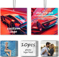 10-1000Pcs Custom Air Fresheners with Picture, Personalized Double Sided Photo/Text/Logo Air Freshener, Customized Gifts for Branding Business Events Promotions