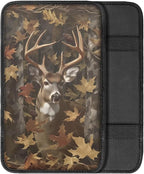 Dreaweet Deer Hunting Camo Arm Rest Cover for Car Universal Fit Center Console Cover Anti-Scratch Universal Armrest Cover for SUV Sedan