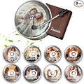 WOCOCN Customized Photo Car Air Freshener, Double-Sided Record Player Design, Unique Turntable Vinyl Shape,Meaning Gifts for Dad, Mom, Friends, Colleagues（9pcs）