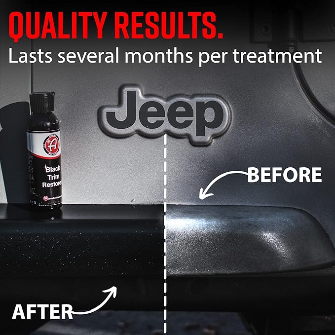 Adam's Polishes New Black Trim Restorer 2-Pack - Restores Plastic Trim to a Rich, Black Color with a Factory-New Appearance - Lasts Several Months per Treatment