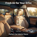 Vietora EudLuxury Car Air Freshener 4-Pack, Hanging Essential Oil Car Diffuser for Rearview Mirror, Long Lasting Aesthetic Auto Decor Accessories (Lavender, Rose, Oud Wood, Amber)