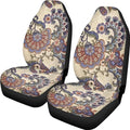 Car Seat Covers Set Front Seats Only 2 Pack Universal Fit Most Truck SUV Vans Auto Accessories Interior Cushion Protector(Floral 2)