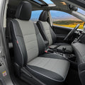Lolcar Rav4 Seat Covers Custom Fit for Toyota Rav4 XLE,Platinum,Limited 2013-2018 & SE 2016-2018, Leather Truck Seat Cover Full Set for SUV,Faux Leather(Black/Gray)